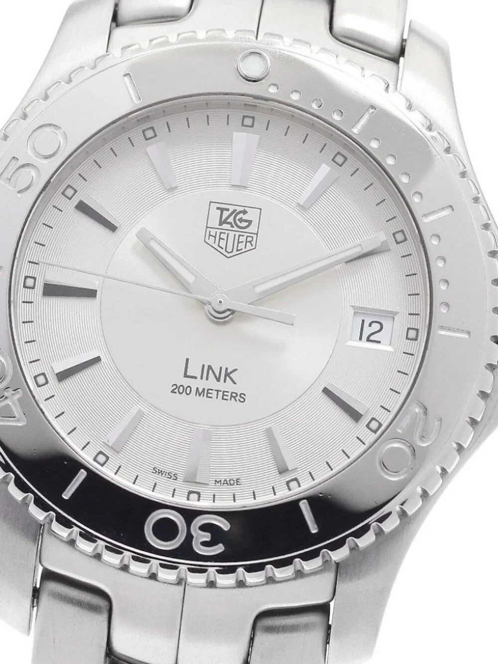TAG HEUER Link WJ1111-0 Date Silver Dial Quartz Men's Watch_962288